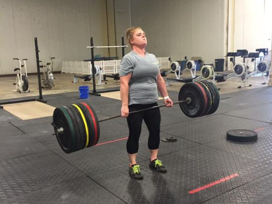 Megan hitting one of the many Deadlift PR's from Friday's strength session.